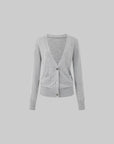IAMXIAA Classic V-Neck Slim Knit Cardigan