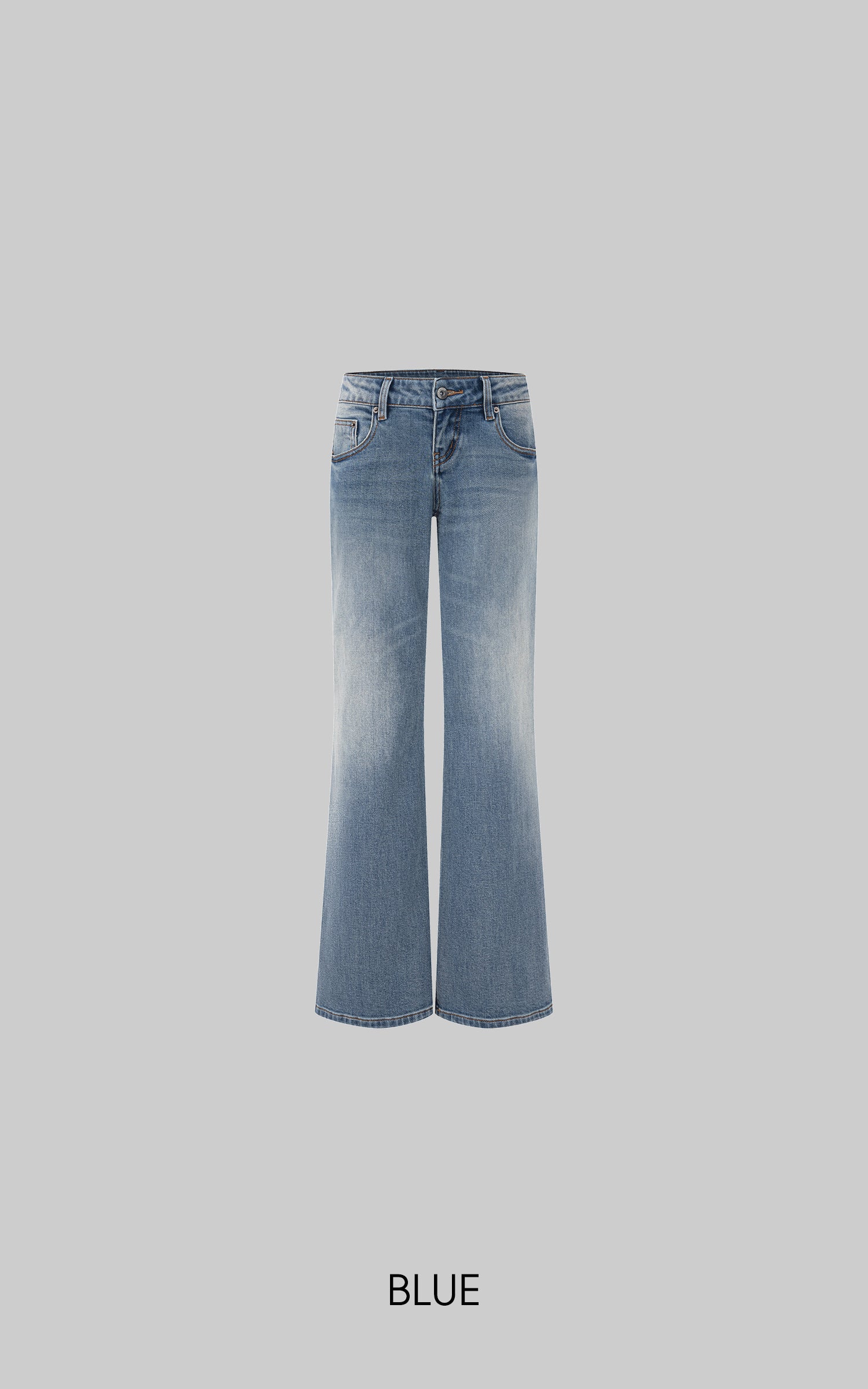 IAMXIAA Low Rise Wide Leg Flare Jeans