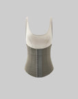Rase le sol Structured Waist Tank Dual Paneled Silhouette