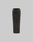 ROVENTE Leather-Look Cargo Maxi Skirt with Oversized Flap Pockets & Back Slit