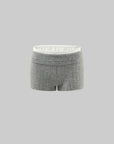 WARDEN EDGE Knit Texture High Waist Shorts