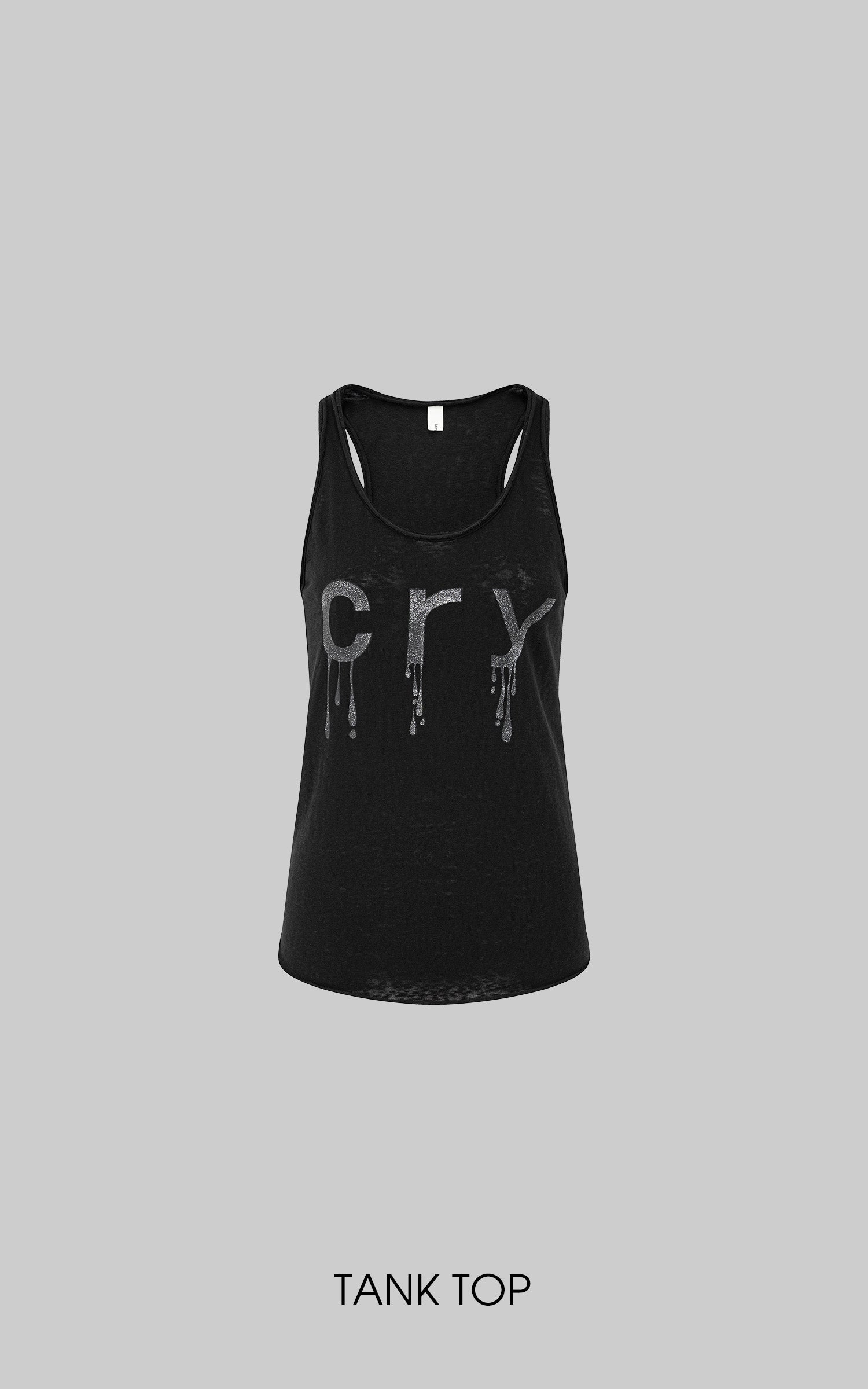 IAMXIAA “CRY” グラフィック シアー レーサーバック タンクトップ