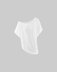 WARDEN EDGE Off-Shoulder Tee & Logo Bralette Set