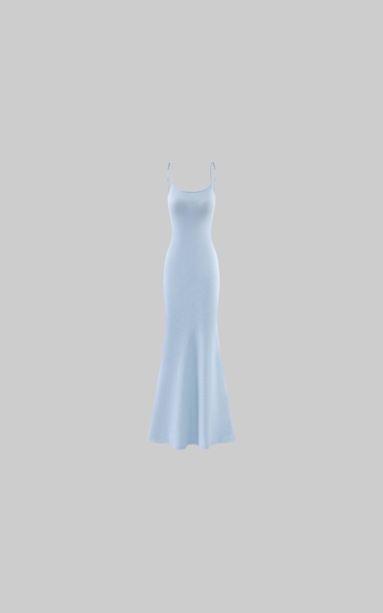 Hydrae Ribbed Spaghetti Strap Bodycon Maxi Dress