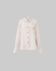 IAMXIAA Soft Stripe Oversized Shirt