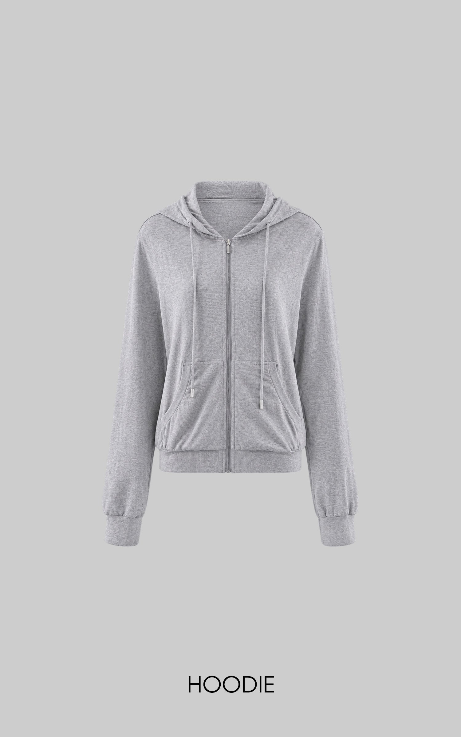 WARDEN EDGE Minimal Lounge Three Piece Set with Zip-Up Hoodie, Striped Cropped Camisole and Wide Leg Sweatpants