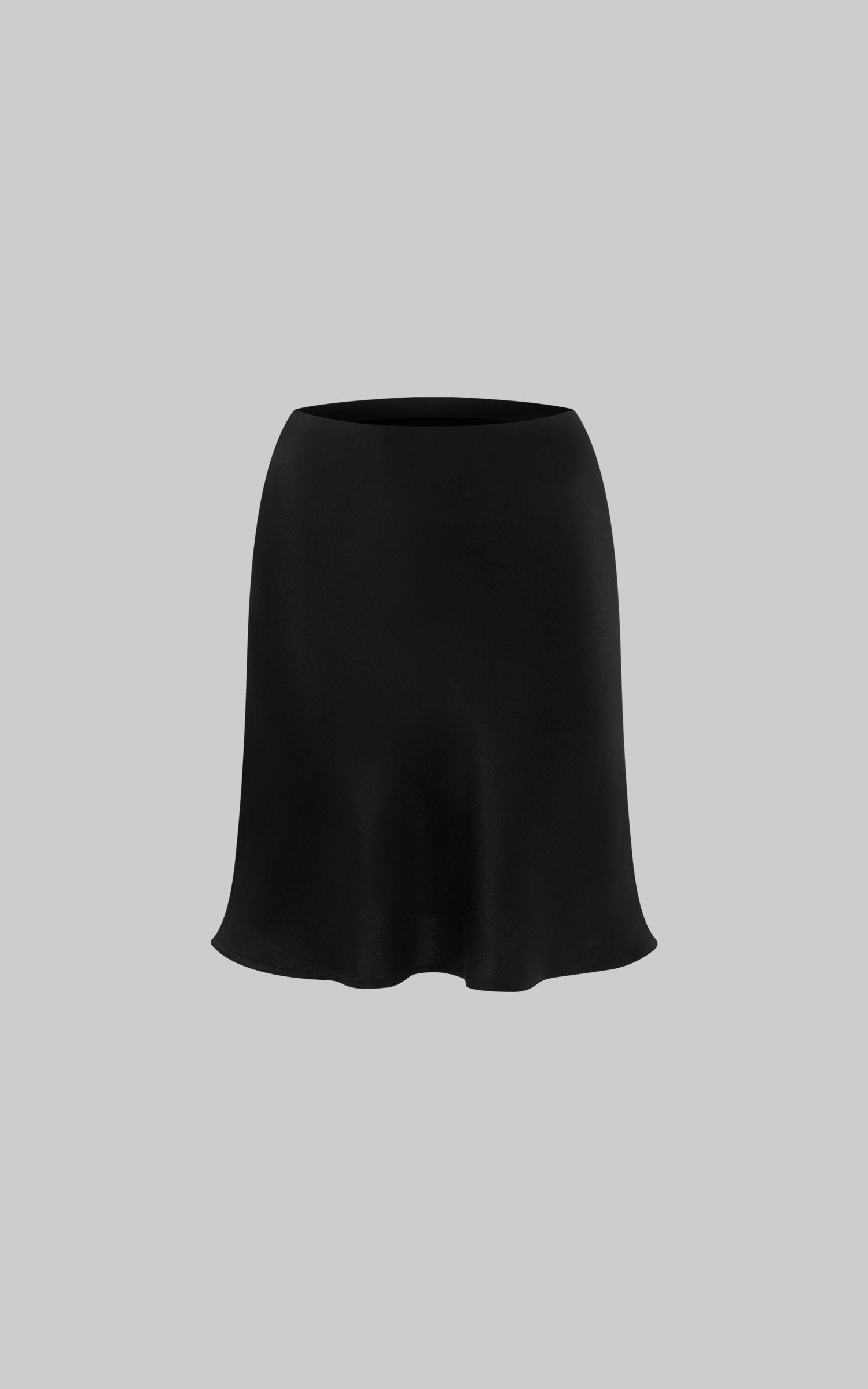 Hydrae Satin Low Rise A-Line Mini Skirt
