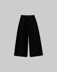 DOINDULGE Contrast-Stitch Wide-Leg Trousers