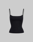 IAMXIAA Ribbed Knit Spaghetti Strap Tank Top