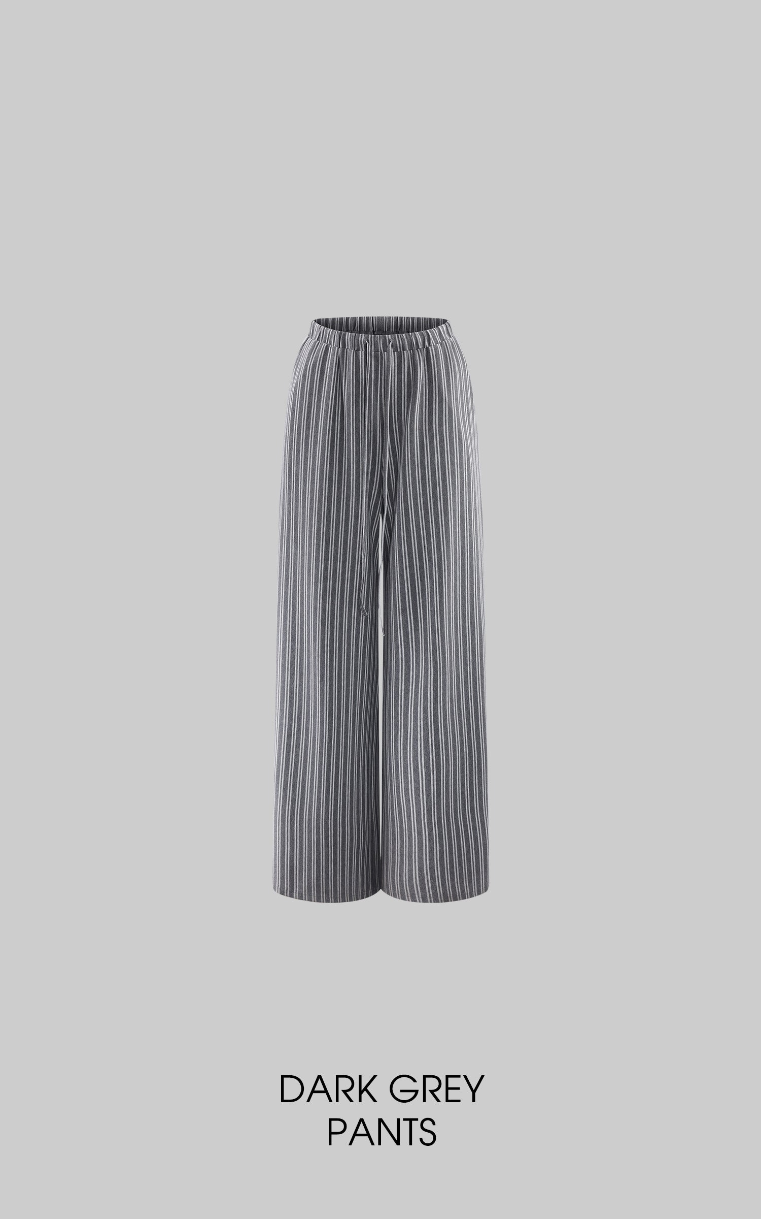 Rase le sol Striped Halter Bra and Relaxed Draped Lounge Pants Set