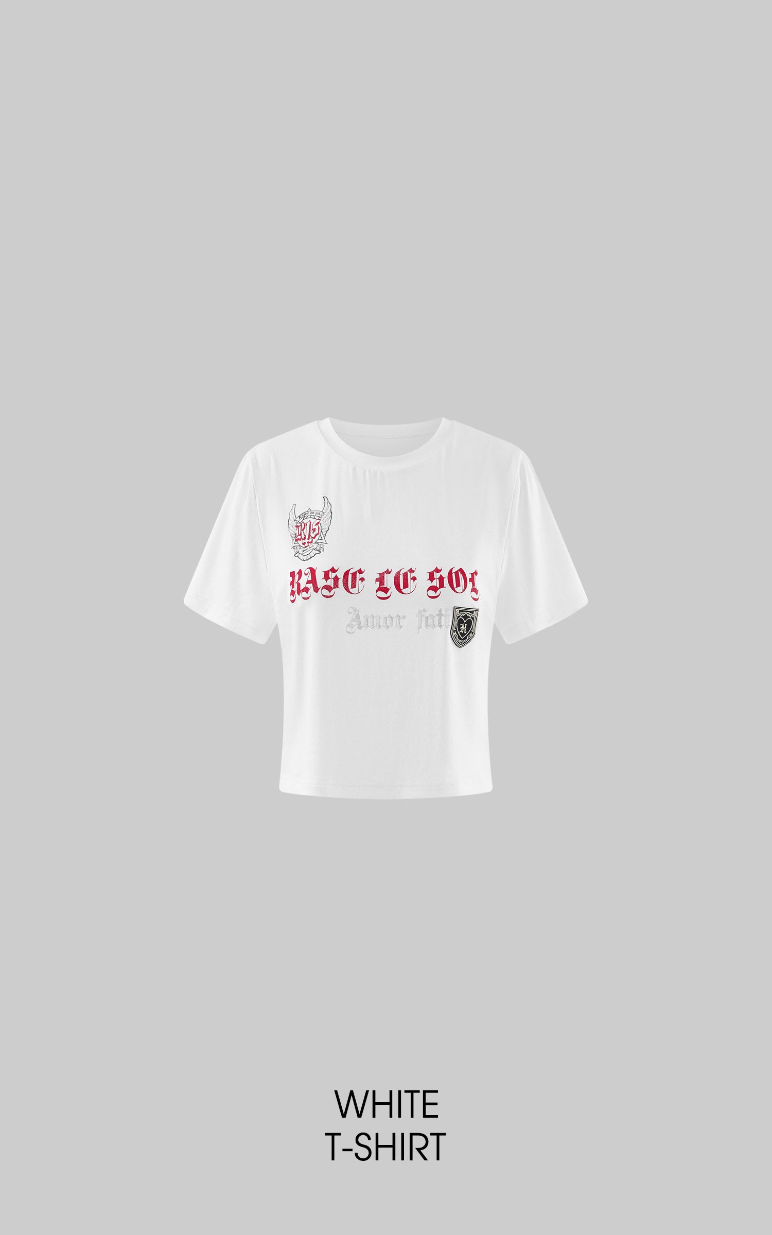 Rase le sol Amor Fati Cropped Graphic T-Shirt