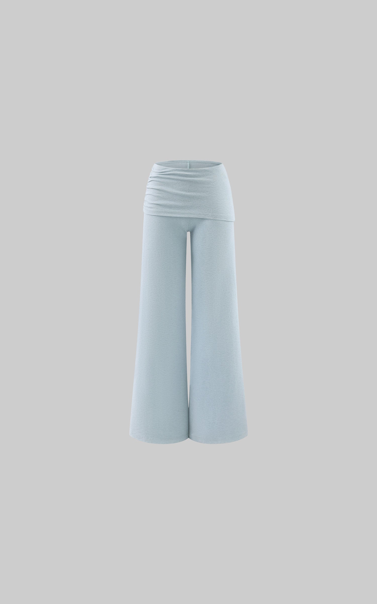 Hydrae Knotted Strap Tank Top &amp; Foldover Wide-Leg Pants Set