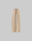 Hydrae Low-Rise Belt Detail Relaxed Wide-Leg Pants
