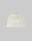 IAMXIAA Openwork Knit Turtleneck Capelet
