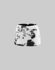 0122stepll Cow Print Faux Fur Mini Skirt