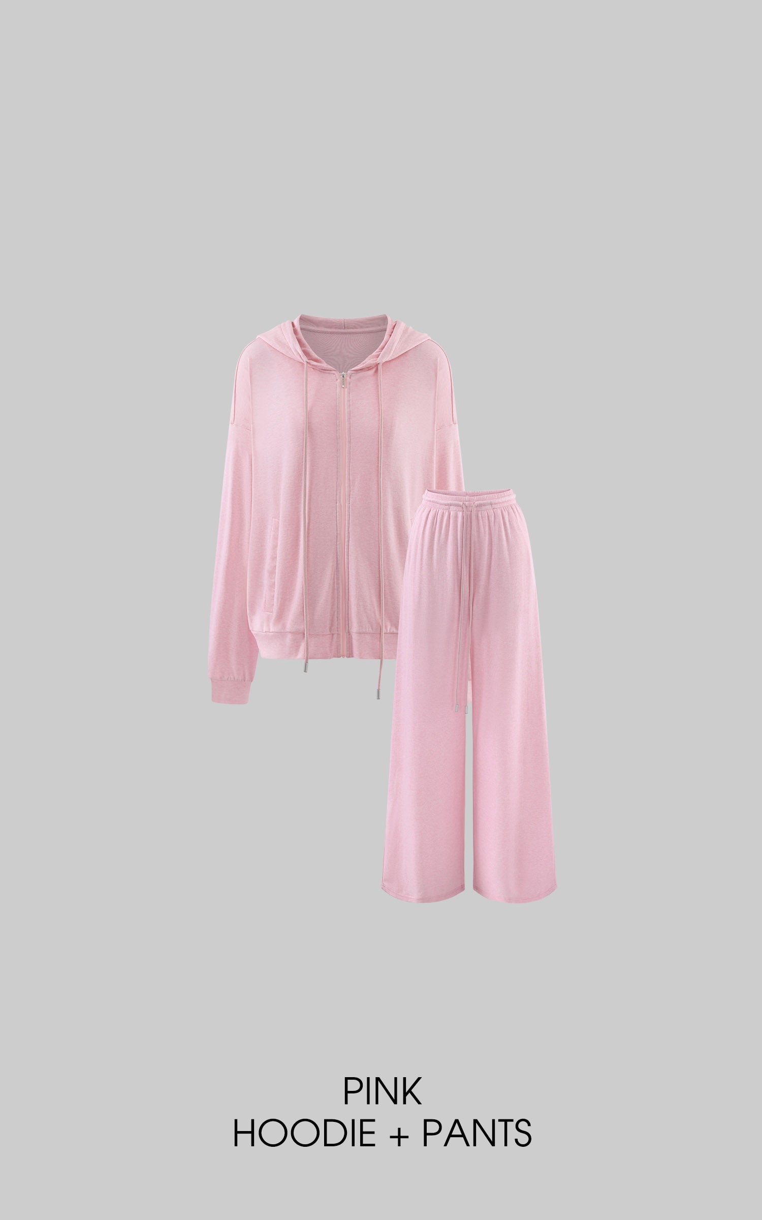 Rase Le Sol Lightweight Hoodie &amp; Wide-Leg Pants Set