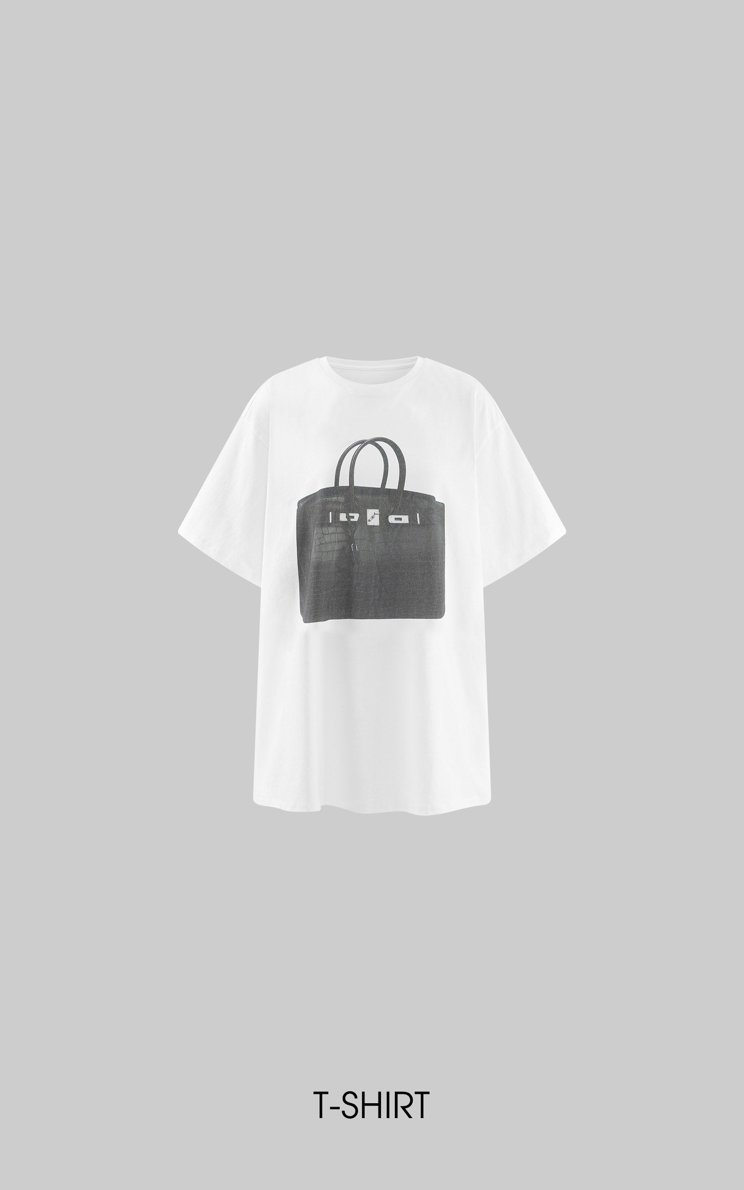 0122stepll T-shirt oversize à imprimé sac