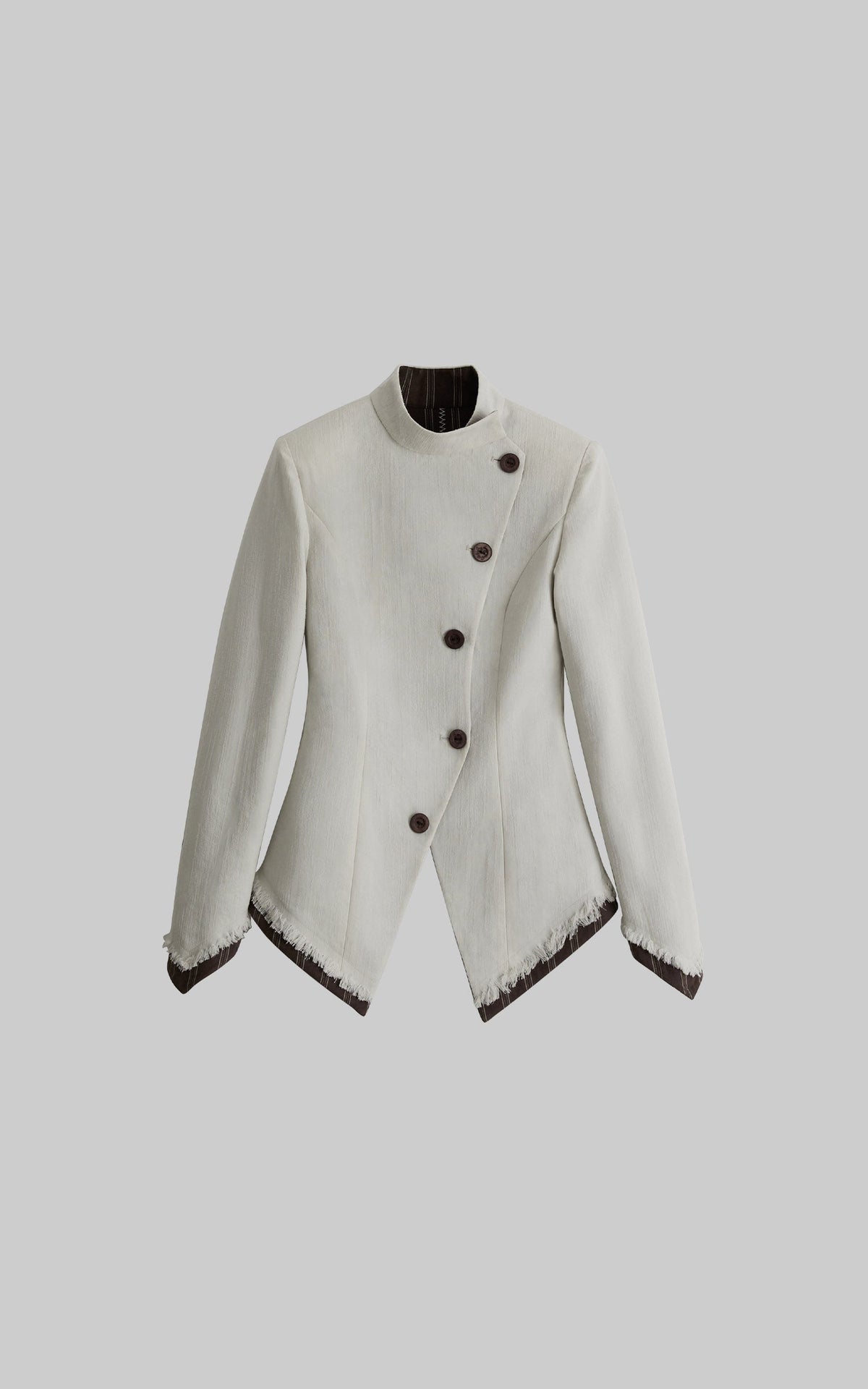 DOINDULGE Veste réversible à col montant asymétrique
