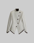 DOINDULGE Veste réversible à col montant asymétrique