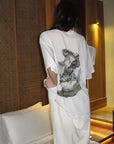 0122stepll Renaissance Graphic Oversized T-Shirt
