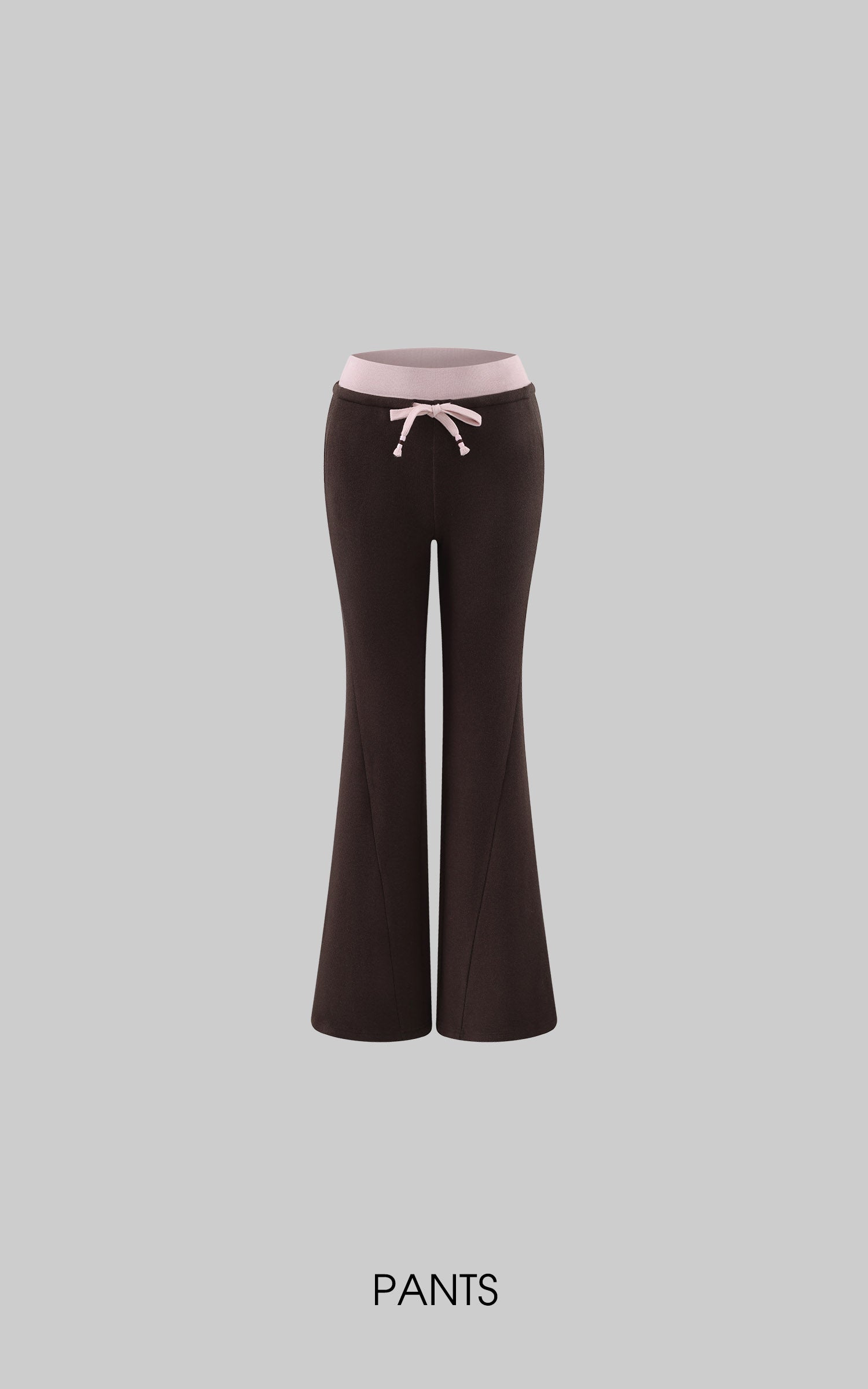Hydrae Contrast Waist Low-Rise Flared Pants &amp; Cropped Bolero Cardigan Set