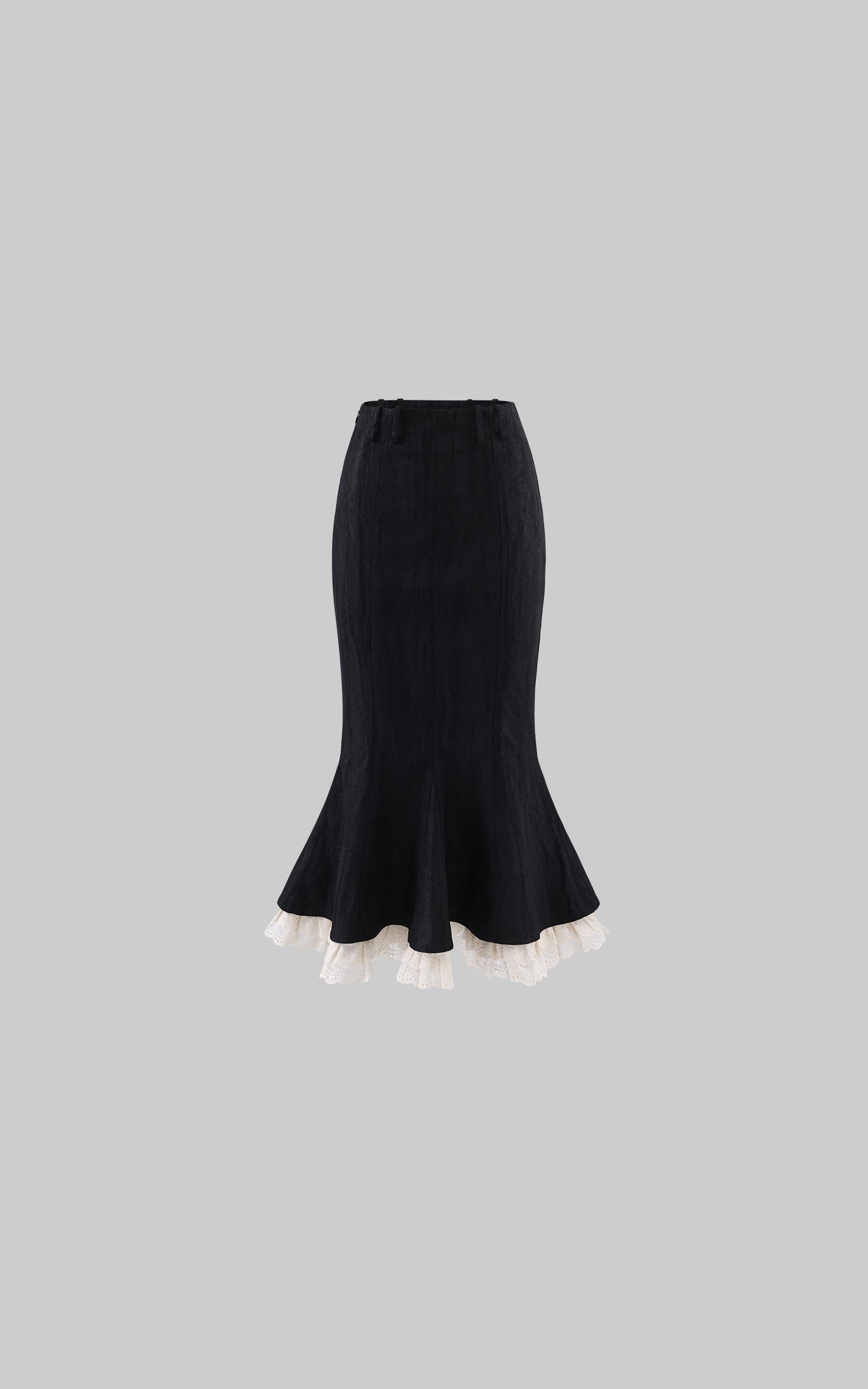 Rase le sol Lace-Trim Mermaid Skirt