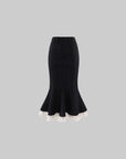 Rase le sol Lace-Trim Mermaid Skirt