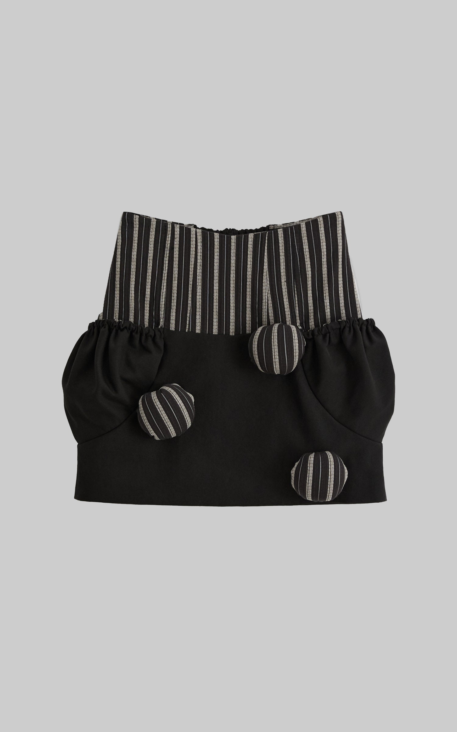 DOINDULGE Gothic Striped Panel Mini Skirt