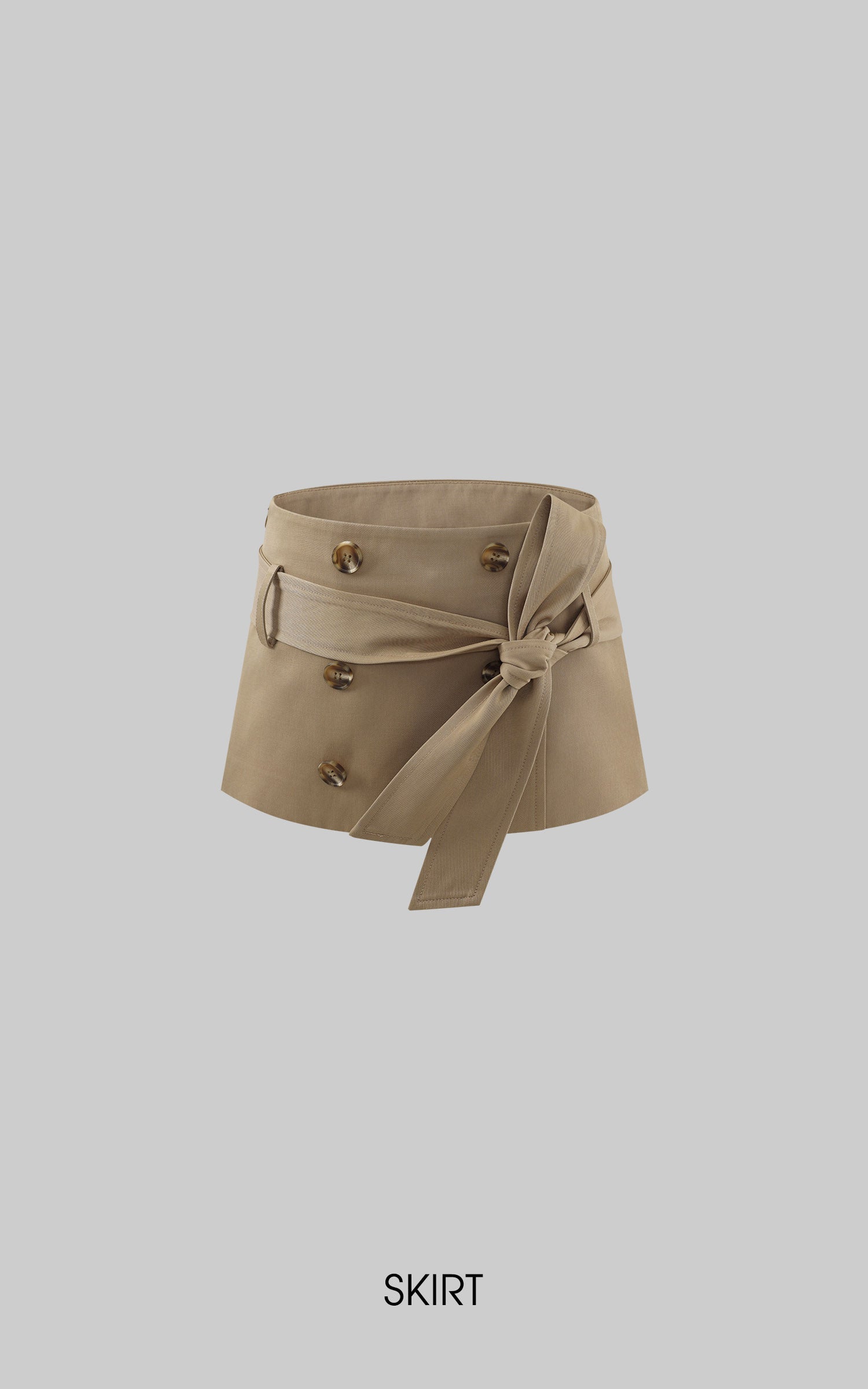 Hydrae Fitted Crop Tee &amp; Tie-Waist Mini Skirt Set