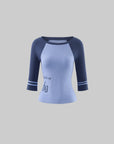 Rase le sol Gothic Graphic Contrast Raglan Slim Fit Top