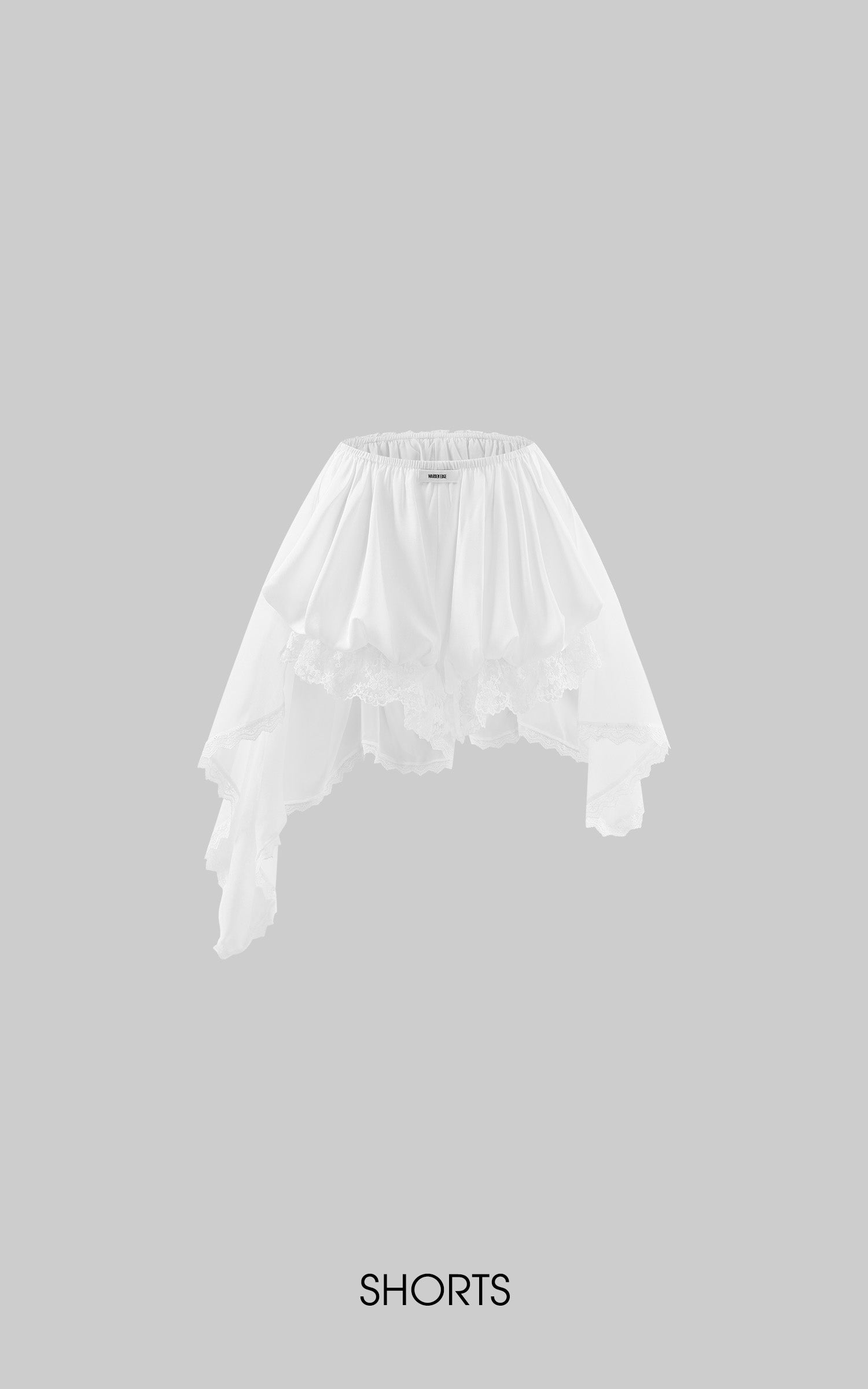 WARDEN EDGE Ensemble T-shirt oversize graphique &amp;amp; short en dentelle superposé