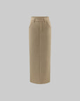 ROVENTE High Waist Maxi Skirt with Tailored Fit and Back Slit