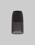 0122stepll Sheer Checkered Mesh Midi Skirt