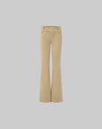 IAMXIAA Low-Rise Button Detail Flared Pants