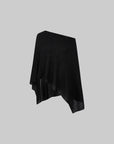 IAMXIAA Haut poncho drapé à côtes transparent