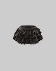 Rase le sol Nocturne Layered Ruffle Mini Skirt