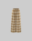 ROVENTE Checked Wide-Leg Pants