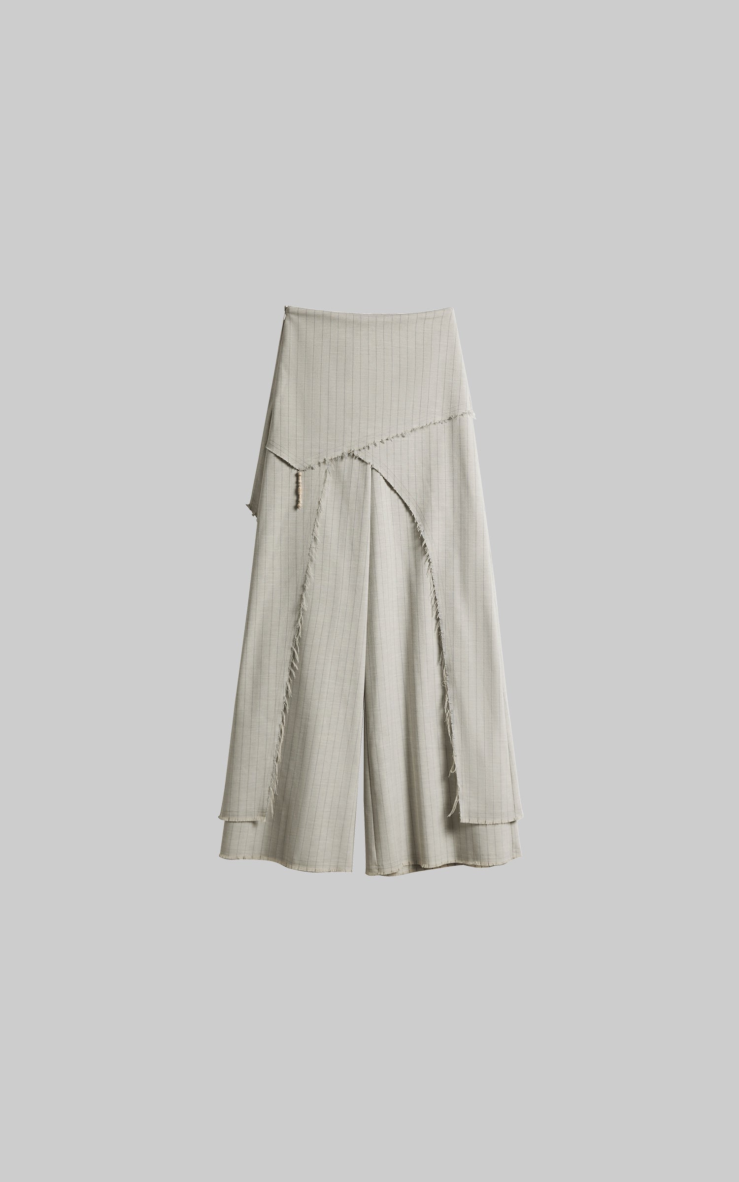 DOINDULGE Deconstructed Layered Wide-Leg Skirt-Pants