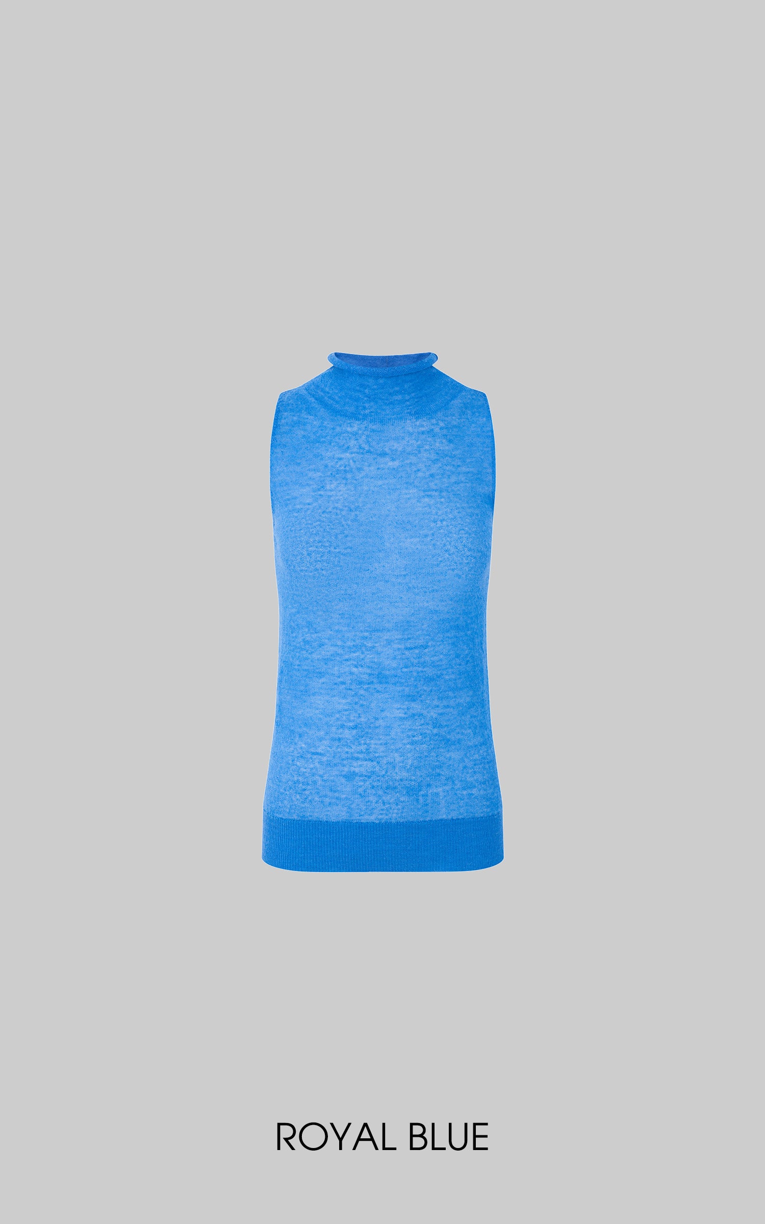 IAMXIAA Fitted Mock Neck Knit Tank