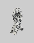 Rase le sol Dalmatian Faux Fur Scarf