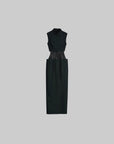 DOINDULGE Mock Neck Vest Corset Maxi Skirt Three-Piece Set