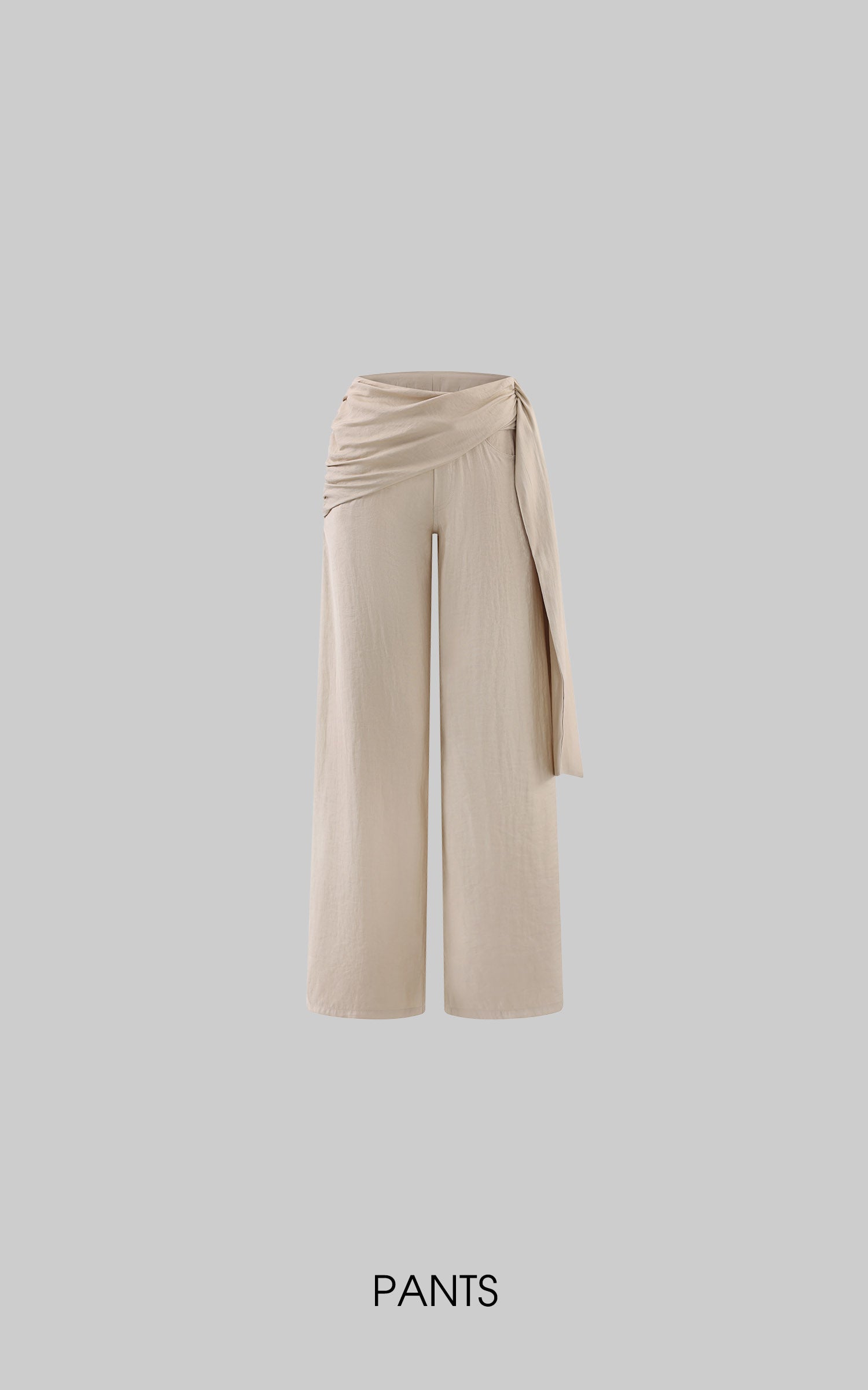 Hydrae Pantalon large drapé à nouer