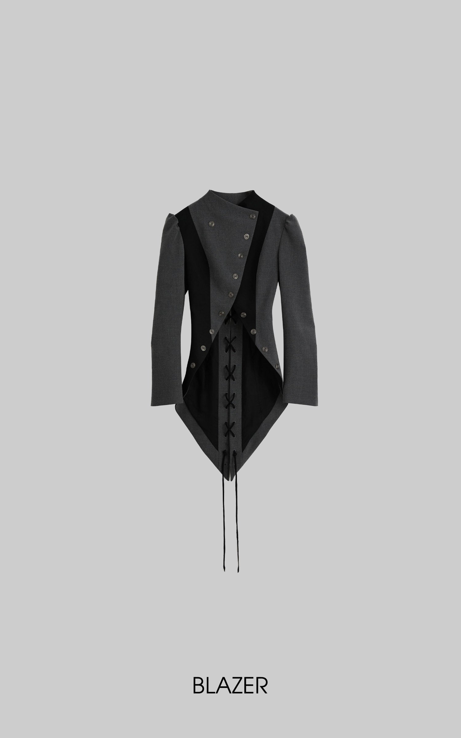 DOINDULGE Dark Avant-Garde Deconstructed Paneled Blazer
