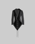 DOINDULGE Dark Avant-Garde Deconstructed Paneled Blazer