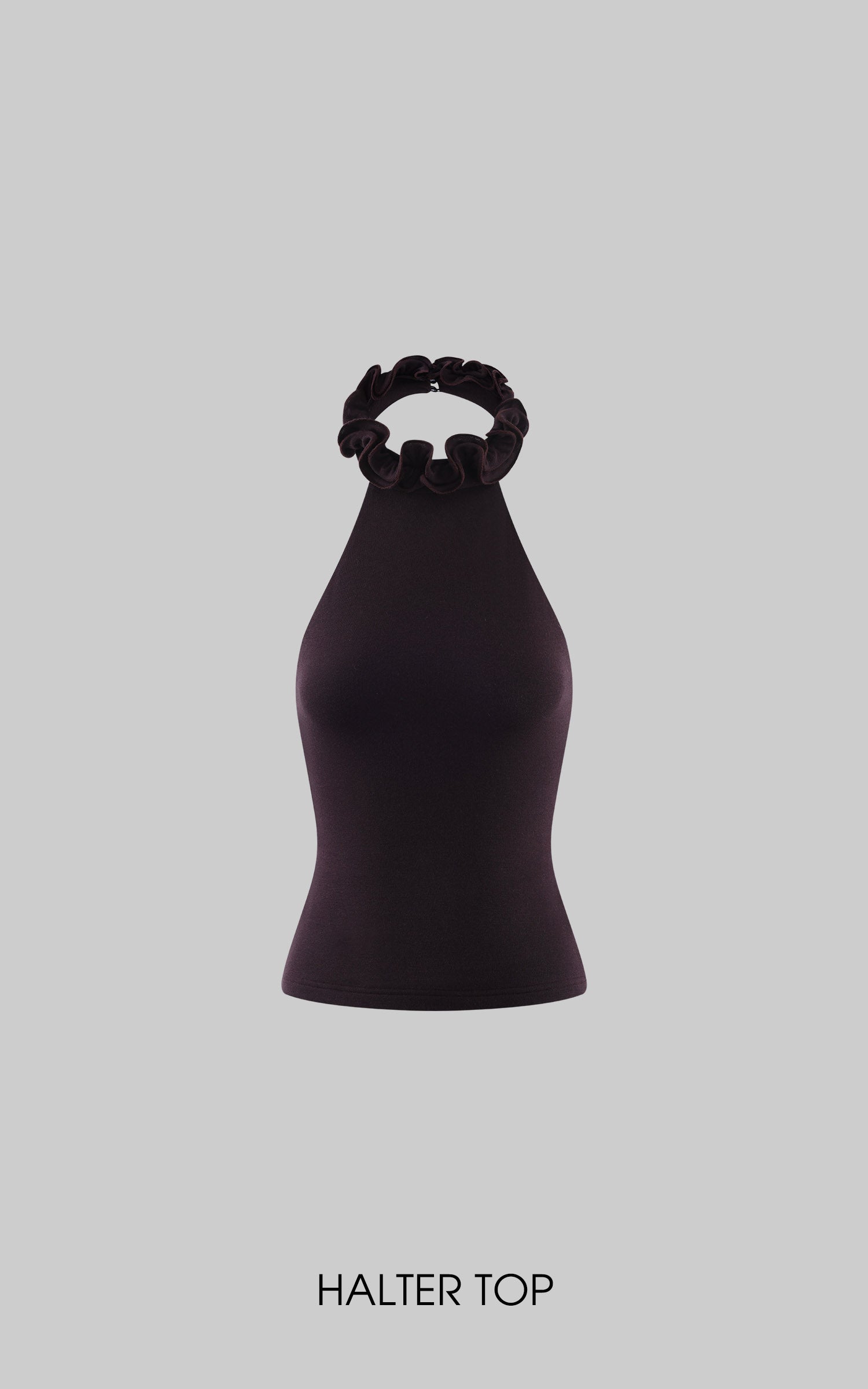 Hydrae Ruffle Halter Top &amp; Midi Skirt Set