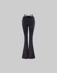 ROVENTE Faux Two-Piece Flared Pants