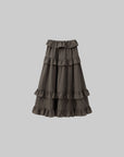 DreamyNerd Ruffled Tiered Maxi Skirt - PINKPARKS