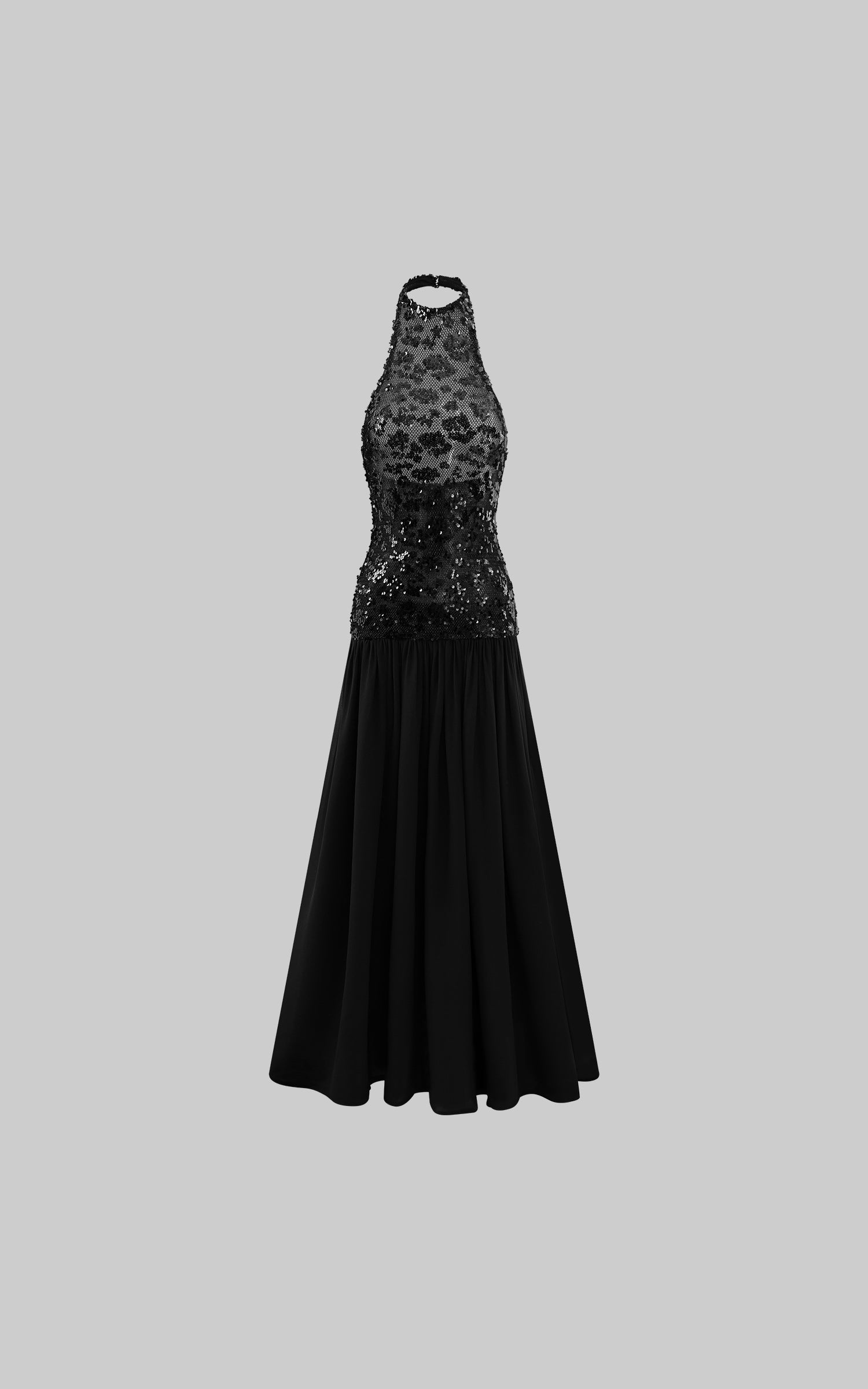 ROVENTE Sequined Halter Maxi Dress PINKPARKS ROVENTE Sequined Halter Maxi Dress PINKPARKS
