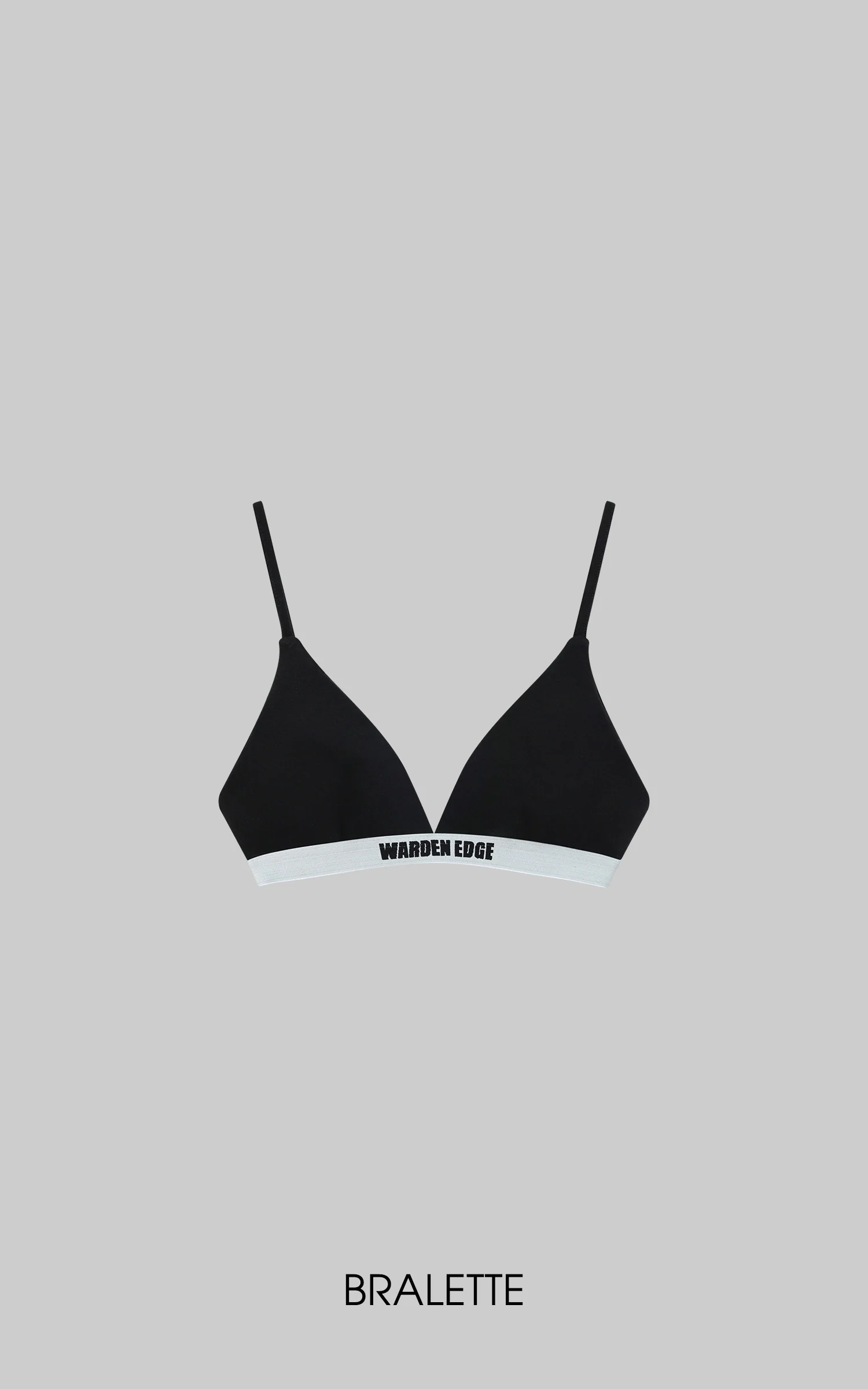 WARDEN EDGE Off-Shoulder Tee &amp; Logo Bralette Set