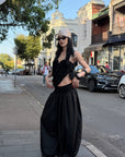 ROVENTE Volume Gathered Wide-Leg Pants